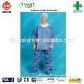 Disposable SMS Non Woven Scrubs V Neck With Pockets